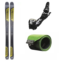 Test ski set Wayback 84 2023 + skins + bindings Marker Tour F10 90mm S + skins women's